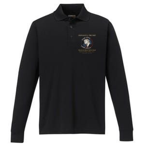 Trump Inauguration Day 2025 Commemorative Memorabilia Performance Long Sleeve Polo