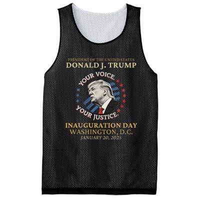 Trump Inauguration Day 2025 Commemorative Memorabilia Mesh Reversible Basketball Jersey Tank