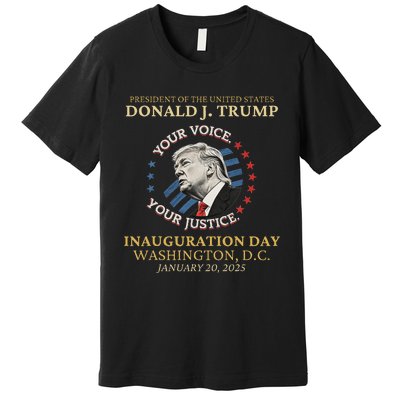 Trump Inauguration Day 2025 Commemorative Memorabilia Premium T-Shirt