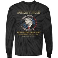 Trump Inauguration Day 2025 Commemorative Memorabilia Tie-Dye Long Sleeve Shirt