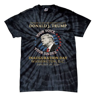 Trump Inauguration Day 2025 Commemorative Memorabilia Tie-Dye T-Shirt