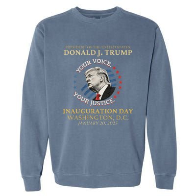 Trump Inauguration Day 2025 Commemorative Memorabilia Garment-Dyed Sweatshirt