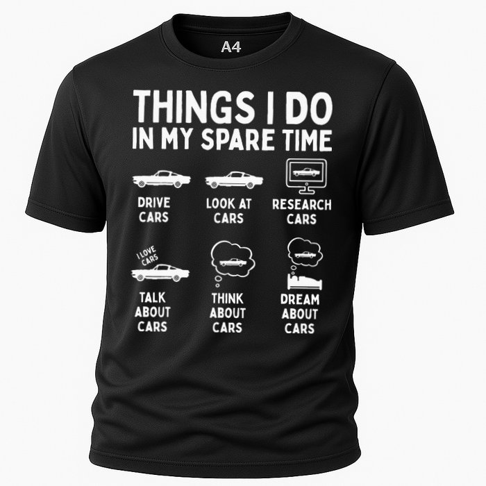 Things I Do In My Spare Time Car Enthusiast Funny Car Guy Performance Shirt