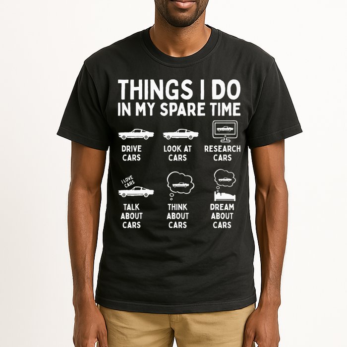 Things I Do In My Spare Time Car Enthusiast Funny Car Guy Tall T-Shirt