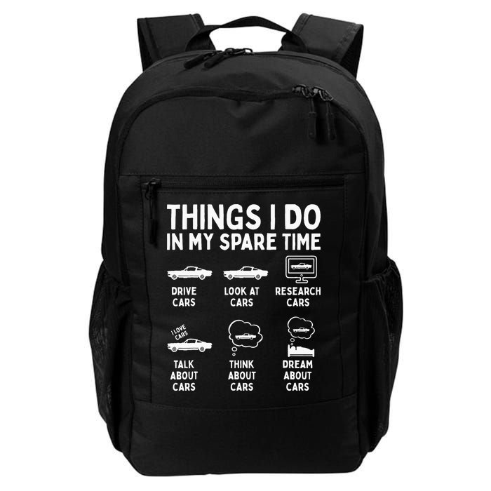 Things I Do In My Spare Time Car Enthusiast Funny Car Guy Backpack