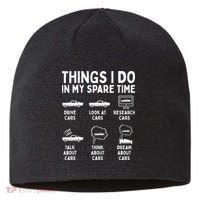 Things I Do In My Spare Time Car Enthusiast Funny Car Guy Sustainable Beanie