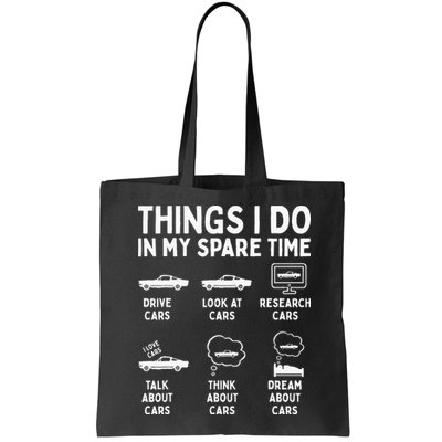 Things I Do In My Spare Time Car Enthusiast Funny Car Guy Bag