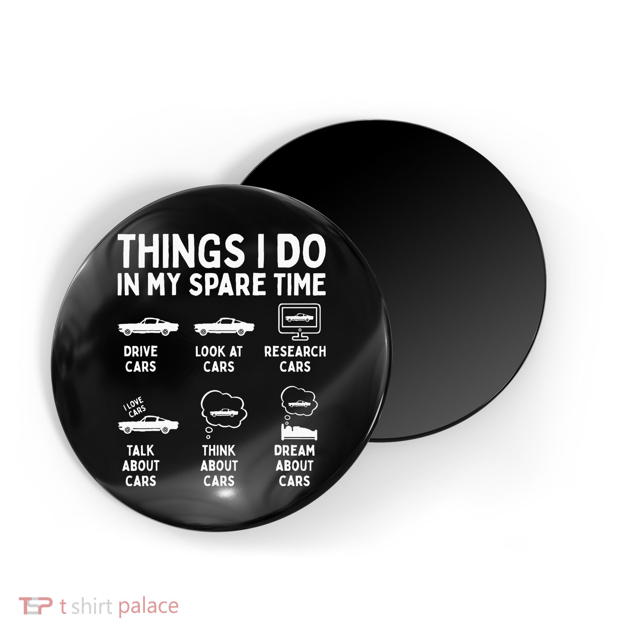 Things I Do In My Spare Time Car Enthusiast Funny Car Guy Magnet