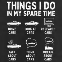 Things I Do In My Spare Time Car Enthusiast Funny Car Guy 25L Jumbo Tote