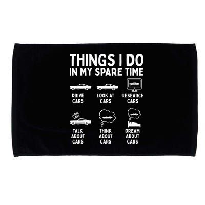 Things I Do In My Spare Time Car Enthusiast Funny Car Guy Microfiber Hand Towel