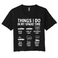 Things I Do In My Spare Time Car Enthusiast Funny Car Guy Crop Top