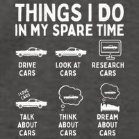 Things I Do In My Spare Time Car Enthusiast Funny Car Guy Vector Backpack