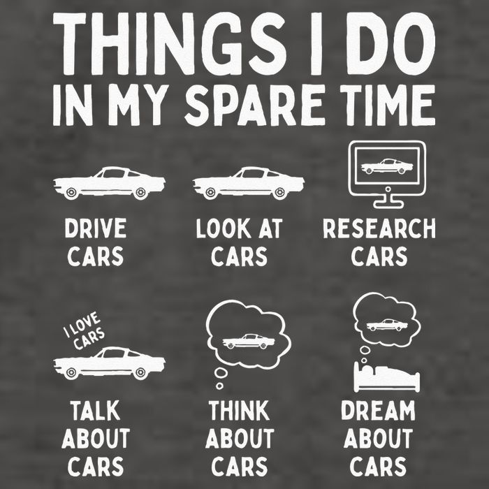 Things I Do In My Spare Time Car Enthusiast Funny Car Guy Vector Backpack