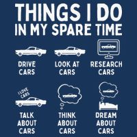 Things I Do In My Spare Time Car Enthusiast Funny Car Guy Infant Baby Jersey Bodysuit