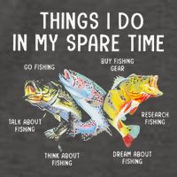 Things I Do In My Spare Time Funny Fishing Vector Backpack