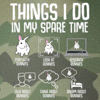 Things I Do In My Spare Time Bunny Rabbit Legacy Tie Dye Trucker Hat