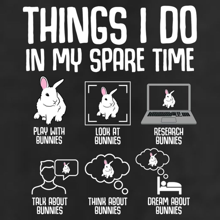 Things I Do In My Spare Time Bunny Rabbit Cool Comfort Performance Bucket Hat