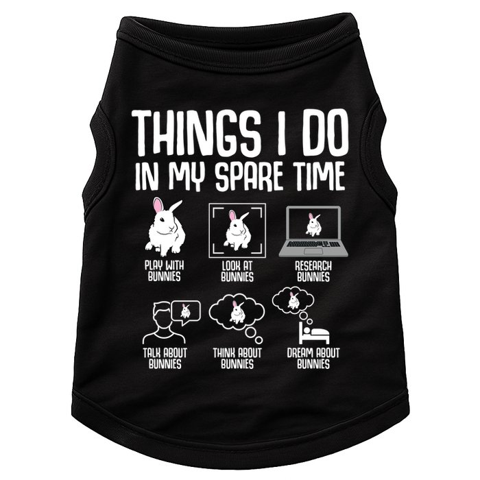 Things I Do In My Spare Time Bunny Rabbit Doggie Tank