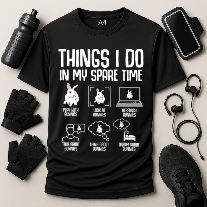 Things I Do In My Spare Time Bunny Rabbit Performance Shirt