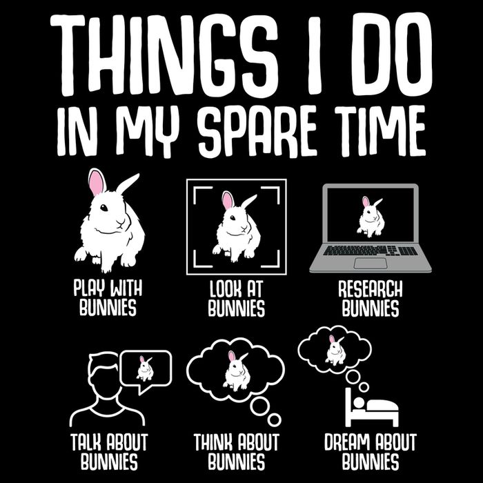 Things I Do In My Spare Time Bunny Rabbit Performance Shirt