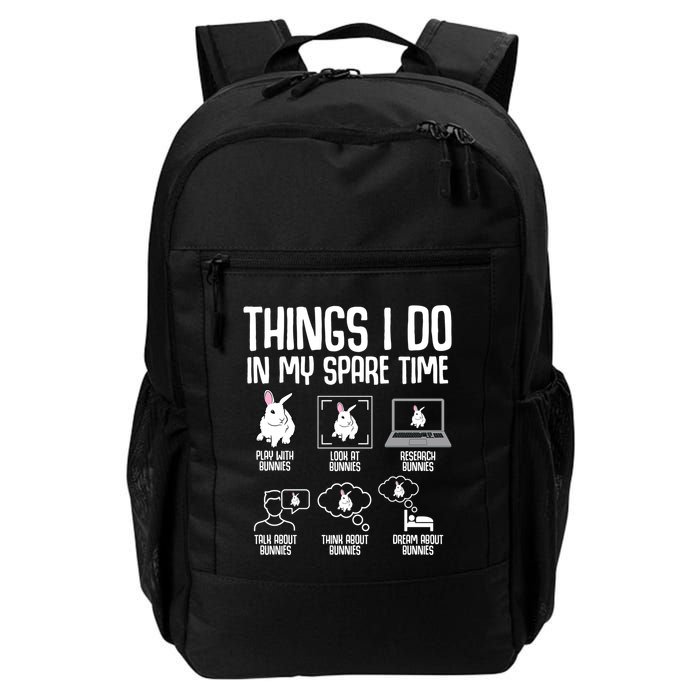 Things I Do In My Spare Time Bunny Rabbit Backpack