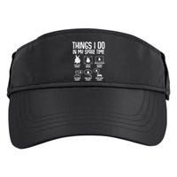 Things I Do In My Spare Time Bunny Rabbit Adult Drive Performance Visor