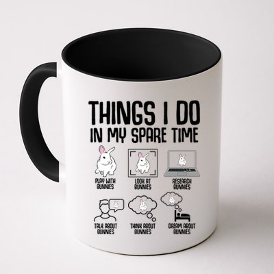 Things I Do In My Spare Time Bunny Rabbit Mug