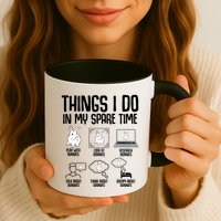 Things I Do In My Spare Time Bunny Rabbit Mug