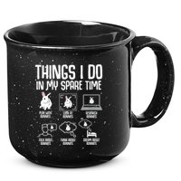 Things I Do In My Spare Time Bunny Rabbit 15oz Campfire Ceramic Mug