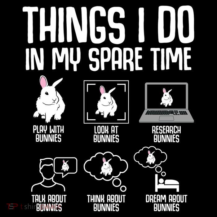Things I Do In My Spare Time Bunny Rabbit Cooling Performance Long Sleeve Crew