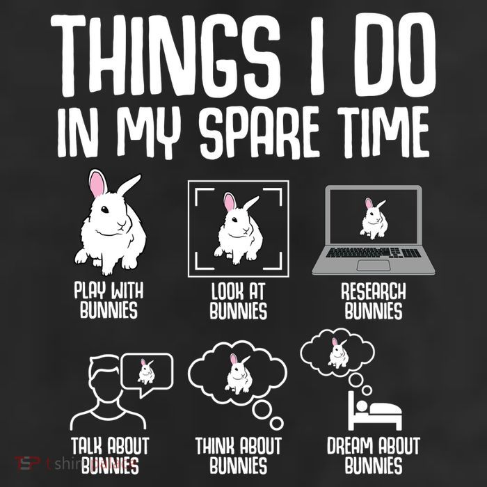 Things I Do In My Spare Time Bunny Rabbit 25L Jumbo Tote