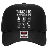 Things I Do In My Spare Time Bunny Rabbit Trucker Hat