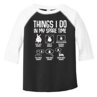 Things I Do In My Spare Time Bunny Rabbit Toddler Fine Jersey T-Shirt