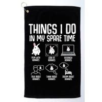 Things I Do In My Spare Time Bunny Rabbit Golf Towel