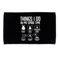 Things I Do In My Spare Time Bunny Rabbit Microfiber Hand Towel