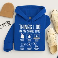 Things I Do In My Spare Time Bunny Rabbit Hoodie