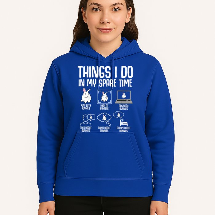 Things I Do In My Spare Time Bunny Rabbit Hoodie