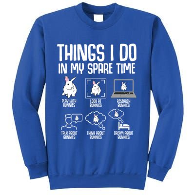 Things I Do In My Spare Time Bunny Rabbit Sweatshirt