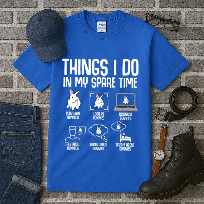 Things I Do In My Spare Time Bunny Rabbit Tall T-Shirt