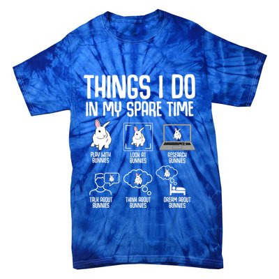 Things I Do In My Spare Time Bunny Rabbit Tie-Dye T-Shirt