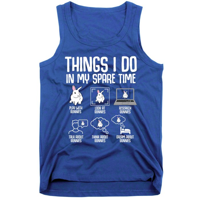 Things I Do In My Spare Time Bunny Rabbit Tank Top