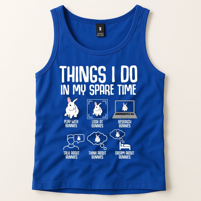 Things I Do In My Spare Time Bunny Rabbit Tank Top