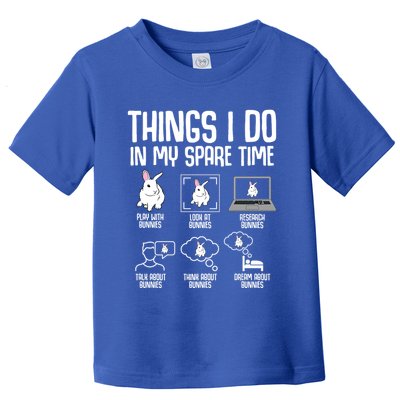 Things I Do In My Spare Time Bunny Rabbit Toddler T-Shirt