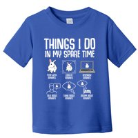 Things I Do In My Spare Time Bunny Rabbit Toddler T-Shirt