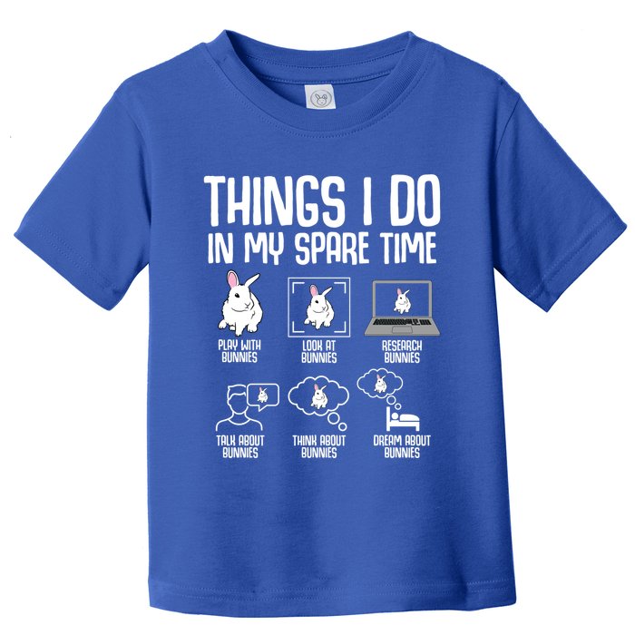 Things I Do In My Spare Time Bunny Rabbit Toddler T-Shirt