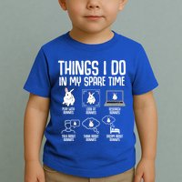 Things I Do In My Spare Time Bunny Rabbit Toddler T-Shirt