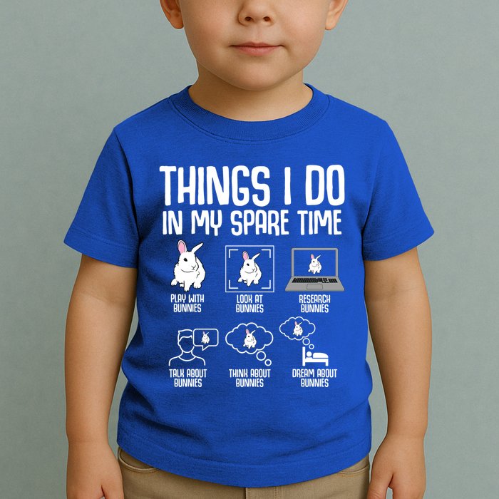 Things I Do In My Spare Time Bunny Rabbit Toddler T-Shirt