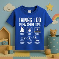 Things I Do In My Spare Time Bunny Rabbit Toddler T-Shirt