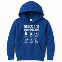 Things I Do In My Spare Time Bunny Rabbit Kids Hoodie