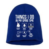 Things I Do In My Spare Time Bunny Rabbit Short Acrylic Beanie